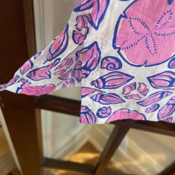 Floral Pink and Purple Women's Top - Picture 3 of 5